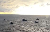 Tavaly áprilisi felvétel: orosz hadihajók gyakorlatoznak a Fekete-tengeren