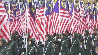 احتفالات بعيد استقلالها في ماليزيا.