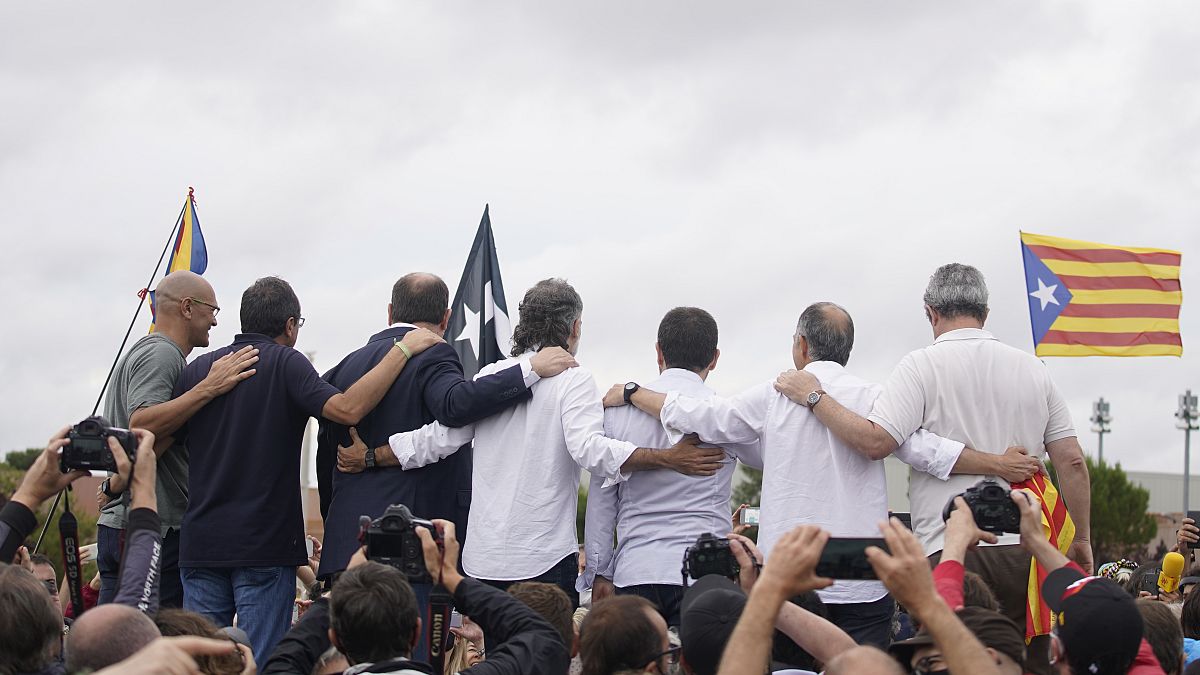 Jailed Catalan leaders were pardoned and released from prison in June 2021. 