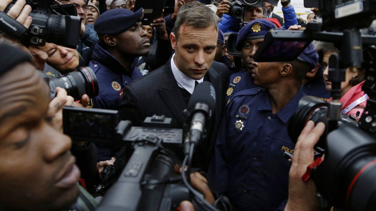 Oscar Pistorious, le 14 juin 2016, quittant le tribunal à Pretoria, Afrique du Sud