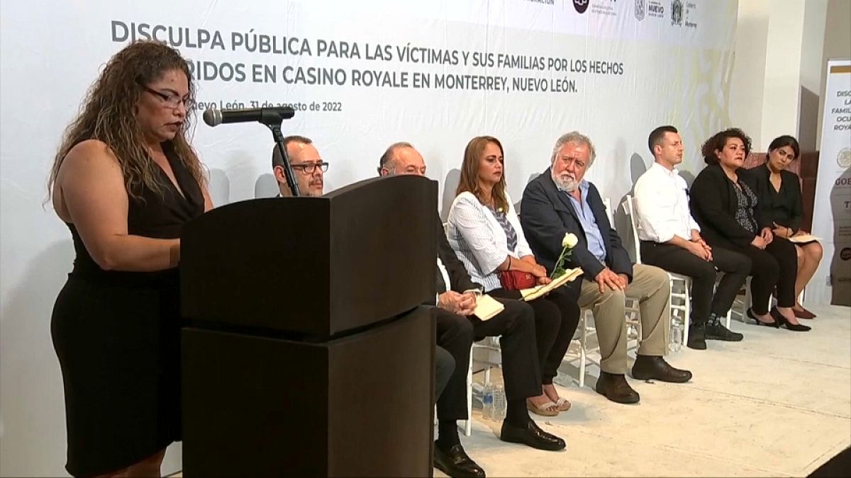 Acto de disculpas públicas a las víctimas del Royal Casino de Monterrey