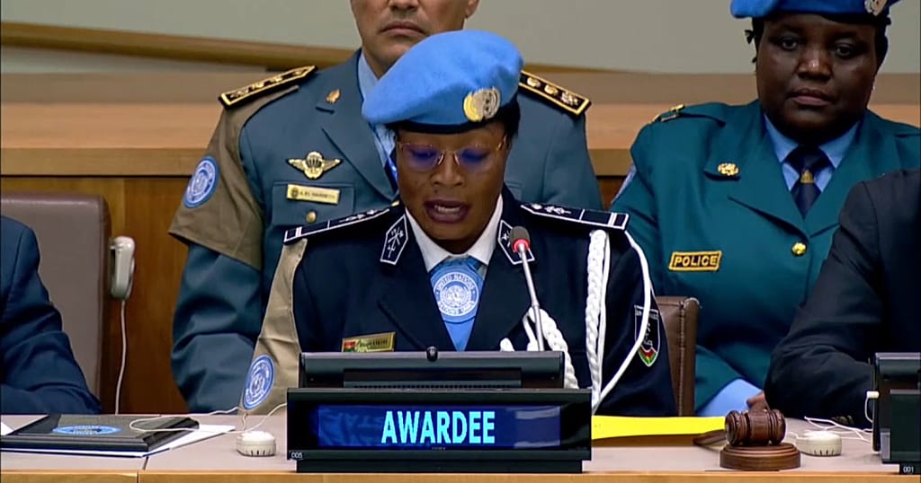 Burkinabe peacekeeper awarded the UN woman police of the year - Vimarsana News