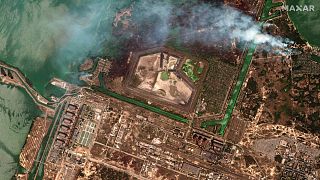 عکس ماهواره‌ای از نیروگاه هسته‌ای زاپوریژیا