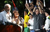 Lula e Bolsonaro em campanha