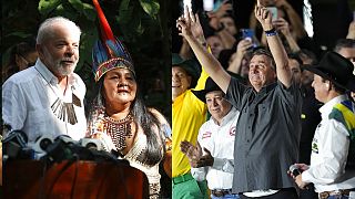 Lula e Bolsonaro em campanha 