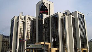 Lukoil Headquarters in Moscow. (Corner of Sakharov Ave. and Sretensky Blvd.)