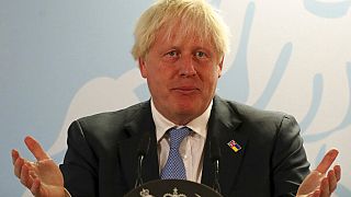 Le Premier ministre britannique Boris Johnson lors d'un discours, le 01/09/2022