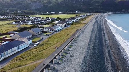 Fairbourne village, as seen from the air