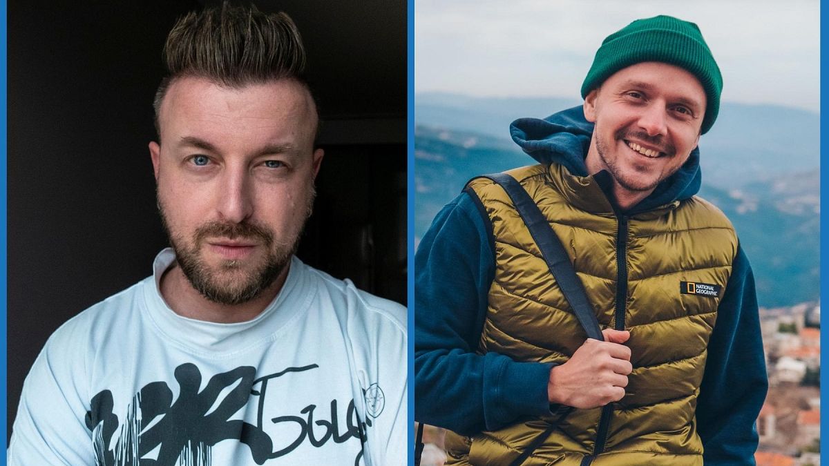 Travel vloggers Petr Lovigin and Leanid Pashkouski each have hundreds of thousands of YouTube followers 