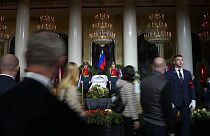 Les obsèques de Mikhaïl Gorbatchev le 2 septembre 2022 à Moscou.