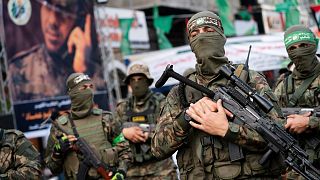 مسلحون من حركة حماس في شوارع غزة - أرشيف
