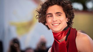 Timothée Chalamet is at the Venice International Film Festival and wows audiences with his red carpet look