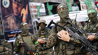 A Hamász katonai parádéja egy korábbi felvételen - illusztráció