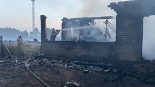 Очаги возгораний в населенных пунктах потушены