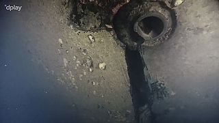 The documentary makers used a diving robot to film a hole in the hull of the MS Estonia.