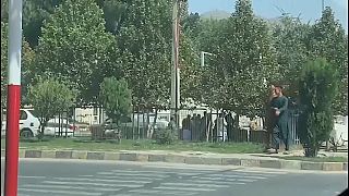 Cercanías de la embajada rusa en Afganistán.