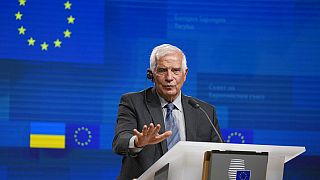 Josep Borrell uniós főképviselő Brüsszelben