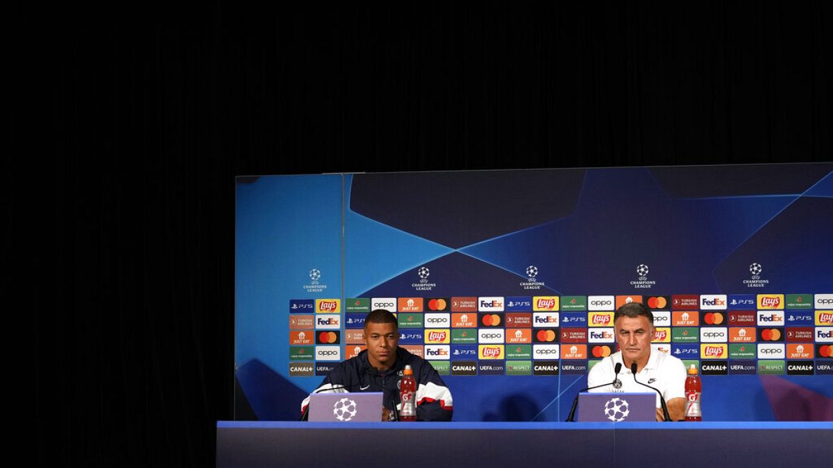 Kylian Mbappé et Christophe Galtier en conférence de presse (05/09/2022)
