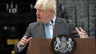 Discurso de despedida de Boris Johnson, en el 10 de Downing Street, Londres (Reino Unido).