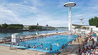 A swimming pool in Lyon, France, unaffected by Vert Marine's decision.