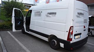 The vehcile was travelling north on the A2 motorway at Buochs when it was stopped.