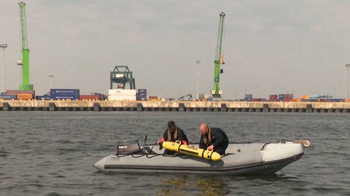 Yellow submarine-looking craft, Remus, is Belgium’s new tool to hunt for underwater mines