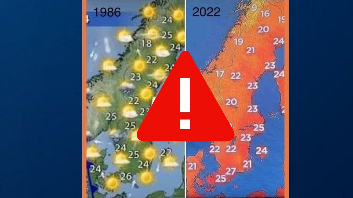 This misleading image has resurfaced online in Sweden this summer.
