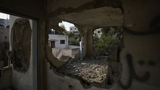 منزل الفلسطيني رائد حازم المهدم من طرف القوات الإسرائيلية في مدينة جنين بالضفة الغربية - 6 سبتمبر 2022