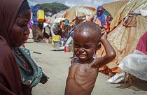 Campo de deslocados na Somália