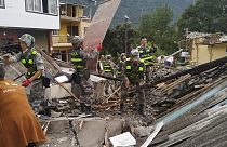 Destruction in Luding county, Sichuan, China