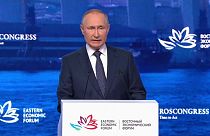 Vladimir Putin ha arremetido contra Occidente por las sanciones impuestas a Rusia
