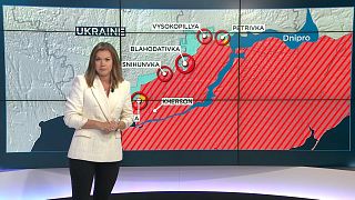 Vakulina vor Ukraine-Karte