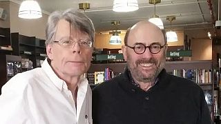 Peter Straub (right) with Stephen King (left)