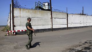 Gefängnis Oleniwka in von pro-russischen Kräften besetzter Region im Osten der Ukraine