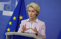 La présidente de la Commission européenne Ursula von der Leyen à Bruxelles le 7 septembre 2022.
