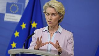La présidente de la Commission européenne Ursula von der Leyen à Bruxelles le 7 septembre 2022.