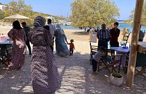Solicitantes de asilo se registran en Grecia