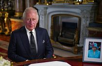 Le roi Charles III s'adressant à la nation depuis le palais de Buckingham - le 09/09/2022