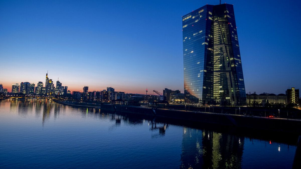 Le siège de la Banque centrale européenne (BCE) à Francfort (Allemagne), le 09/03/2022 - Archives