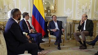Reunión de Gustavo Petro con el nuevo embajador venezolano