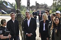 Le secrétaire d'Etat américain Antony Blinken en visite en Ukraine, jeudi 8 septembre 2022.