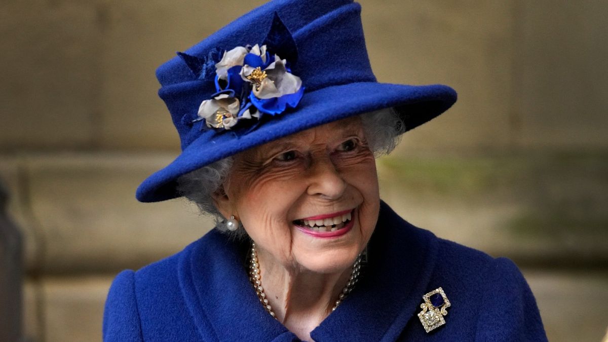 Queen Elizabeth II, who Buckingham Palace says has died, pictured in 2021.