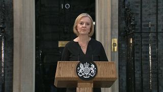 La nueva primera ministra británica, Liz Truss, en el discurso que ofreció tras la muerte de Isabel II