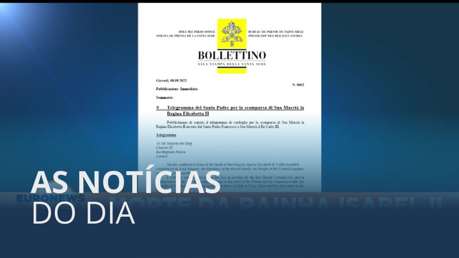 As notícias do dia | 9 Setembro 2022 - Manhã