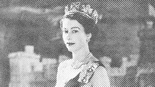 Portrait de la reine Elizabeth II en 1953, l'année de son couronnement 