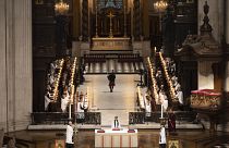 Gyászszertartás II. Erzsébetért a londoni Szent Pál-székesegyházban 2022. szeptember 9-én