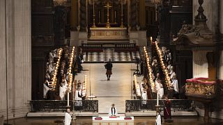 Gedenkgottesdienst für die verstorbeneIn Queen in der St. Paul's Cathedral in London.