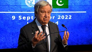 الأمين العام للأمم المتحدة أنطونيو غوتيريش في باكستان. 