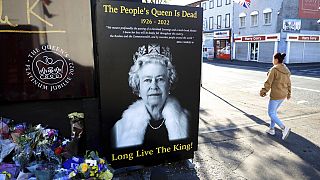 Hommage à la Reine Elizabeth, à Belfast, le 10 septembre.
