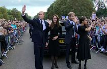 Prince Harry joins William to see Windsor tributes